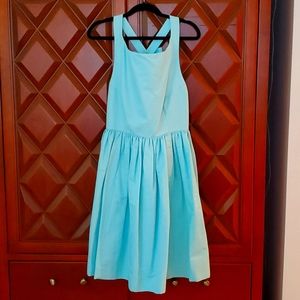 Kate Spade size 14 Special occasion nwt Aqua open bow back